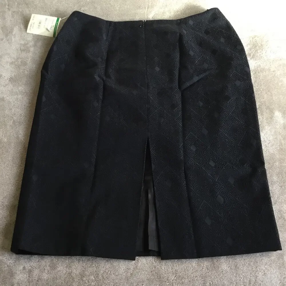 Vintage VERSACE CLASSIC Career Pencil Skirt Black Sz 42 Us sz 6